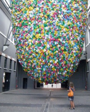 Plastic Bag Art Installation by Pascale Marthine Tayou