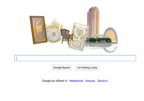 Google Doodle Henry van de Velde Ghent architect